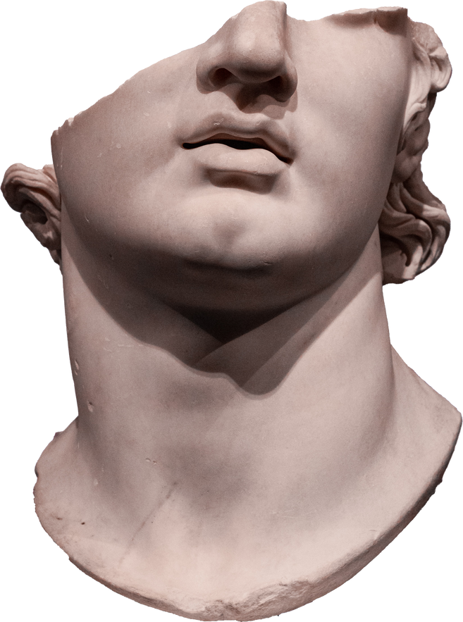 Greek Sculpture Broken face
